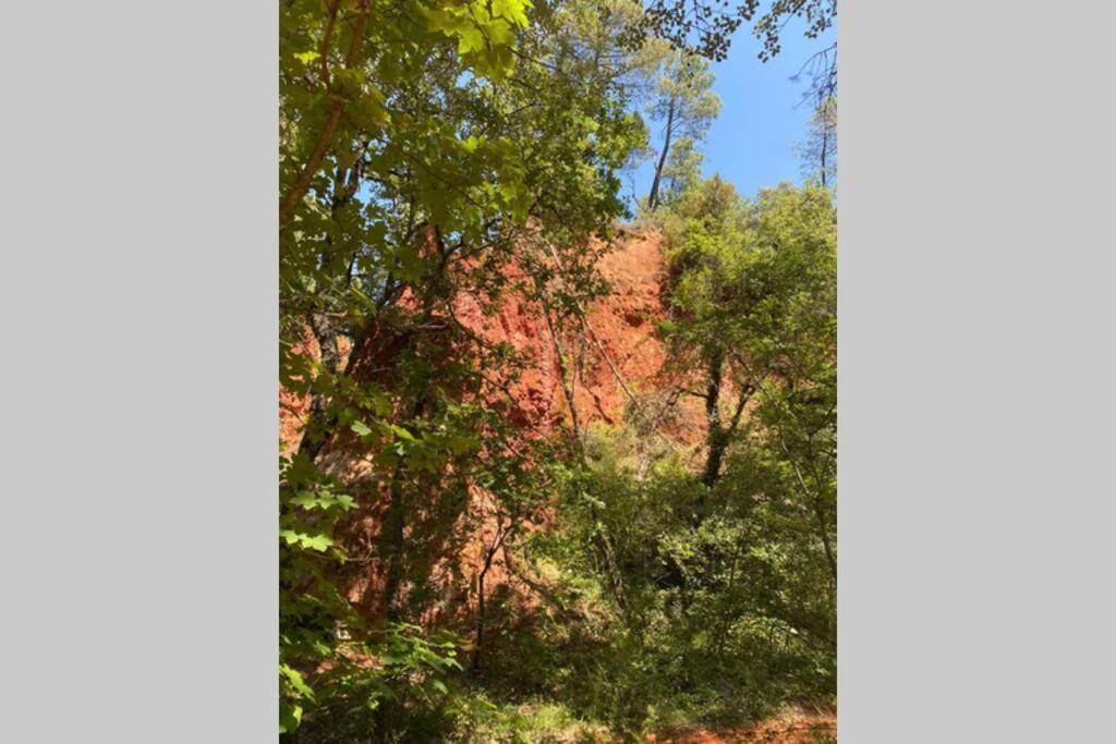 Eblouissant Appartement Au Calme D'Une Residence Avec Piscine Idealement Situe Au Pied Du Colorado Provencal Dans Le Prestigieux Luberon Рюстрель Екстер'єр фото